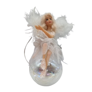 Fairy: 14cm(H) | White with feather wings