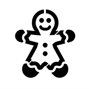 Stencil: A3 | Gingerbreadman