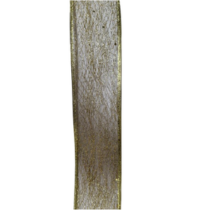 Ribbon: 2.7m (L) x 6.3cm (W) | Gold mesh