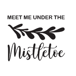 Stencil: A3 | Meet me under Mistletoe