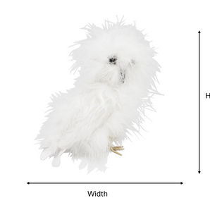 Owl: 14cm(H) x 8cm(W) | White