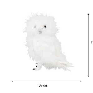 Owl: 20cm(H) x 20cm(W) | White