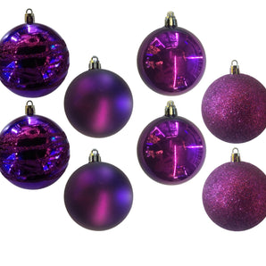 Baubles PVC: 8cm | Purple