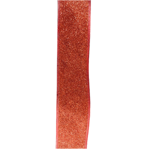 Lint: 2,7 m (L) x 6,3 cm (B | Rooi Glitter 