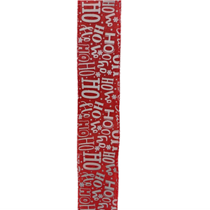 Ribbon: 2.7m (L) x 6.3cm (W) | Ho Ho Ho