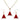 Jewellery: Necklace & Earring set | Santa hat