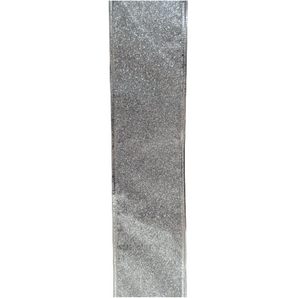 Ribbon: 2.7m (L) x 6.3cm (W) | Silver glitter