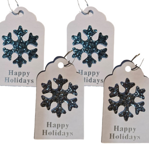 Gift tags: Blue and Silver | Snowflakes